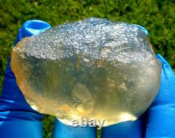 Libyan Desert Glass Meteorite Tektite impact specimen(600 crt)Dimples Gem AAAA+