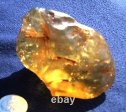 Libyan Desert Glass Meteorite Tektite impact specimen(600 crt)Super Brown Gem A