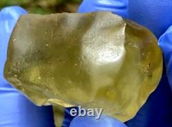 Libyan Desert Glass Meteorite Tektite impact specimen(610 crt) yellow Gem AAA+