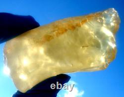 Libyan Desert Glass Meteorite Tektite impact specimen(610 crt) yellow Gem AAA+