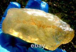 Libyan Desert Glass Meteorite Tektite impact specimen(610 crt) yellow Gem AAA+