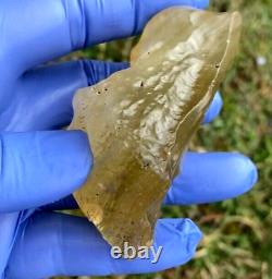 Libyan Desert Glass Meteorite Tektite impact specimen(610 crt) yellow Gem AAA+