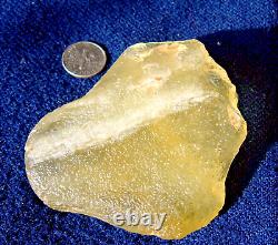 Libyan Desert Glass Meteorite Tektite impact specimen(630 crt)Dimples Gem