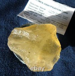 Libyan Desert Glass Meteorite Tektite impact specimen(630 crt)Dimples Gem