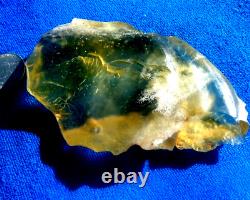 Libyan Desert Glass Meteorite Tektite impact specimen(635 crt) Flat Nice Gem A