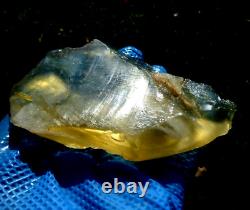 Libyan Desert Glass Meteorite Tektite impact specimen(635 crt) Flat Nice Gem A