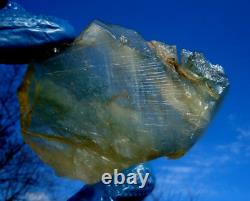 Libyan Desert Glass Meteorite Tektite impact specimen(635 crt) Flat Nice Gem A