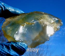 Libyan Desert Glass Meteorite Tektite impact specimen(635 crt) Flat Nice Gem A