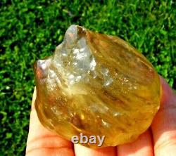 Libyan Desert Glass Meteorite Tektite impact specimen(640 crt) dimples Dark