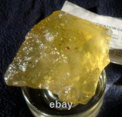 Libyan Desert Glass Meteorite Tektite impact specimen(650 ct) yellow Top Gem A