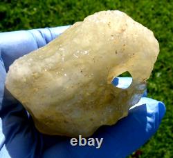 Libyan Desert Glass Meteorite Tektite impact specimen(660 crt) Natural hole