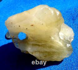 Libyan Desert Glass Meteorite Tektite impact specimen(660 crt) Natural hole