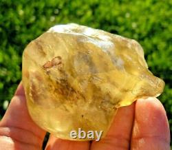 Libyan Desert Glass Meteorite Tektite impact specimen(660 crt)dimples dark Gem