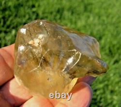 Libyan Desert Glass Meteorite Tektite impact specimen(660 crt)dimples dark Gem