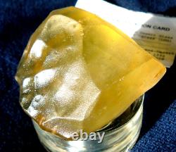 Libyan Desert Glass Meteorite Tektite impact specimen(675 crt)Dimples Gem AAAA+