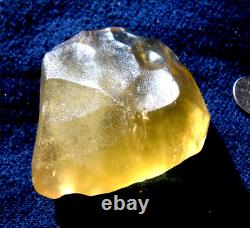 Libyan Desert Glass Meteorite Tektite impact specimen(675 crt)Dimples Gem AAAA+