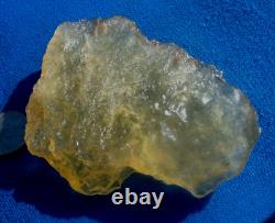 Libyan Desert Glass Meteorite Tektite impact specimen(675 crt)Flat -Thin Gem A+