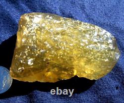 Libyan Desert Glass Meteorite Tektite impact specimen(675 ct) Cristobalite A+