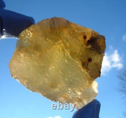 Libyan Desert Glass Meteorite Tektite impact specimen(680 ct)Dimples Green Gem