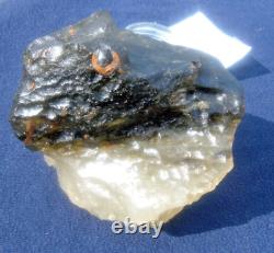 Libyan Desert Glass Meteorite Tektite impact specimen(7100 crt) Dark -White Big