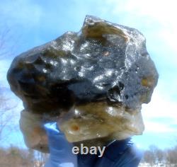 Libyan Desert Glass Meteorite Tektite impact specimen(7100 crt) Dark -White Big