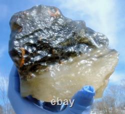 Libyan Desert Glass Meteorite Tektite impact specimen(7100 crt) Dark -White Big