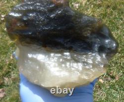 Libyan Desert Glass Meteorite Tektite impact specimen(7100 crt) Dark -White Big