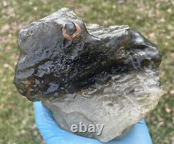 Libyan Desert Glass Meteorite Tektite impact specimen(7100 crt) Dark -White Big