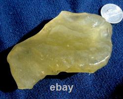 Libyan Desert Glass Meteorite Tektite impact specimen(715 crt)Dimples Yellow A