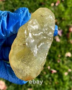 Libyan Desert Glass Meteorite Tektite impact specimen(730 crt)Cristobalit Gem A+