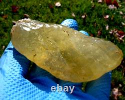 Libyan Desert Glass Meteorite Tektite impact specimen(730 crt)Cristobalit Gem A+