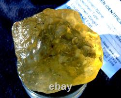 Libyan Desert Glass Meteorite Tektite impact specimen(755 crt)Super Gem AAAA+