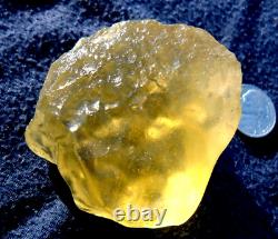 Libyan Desert Glass Meteorite Tektite impact specimen(755 crt)Super Gem AAAA+