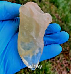 Libyan Desert Glass Meteorite Tektite impact specimen(775 crt)Pre Historic Tool