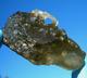 Libyan Desert Glass Meteorite Tektite Impact Specimen(775crt)natural Hole Green