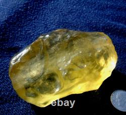 Libyan Desert Glass Meteorite Tektite impact specimen(777 crt) Dimples Gem AAAA