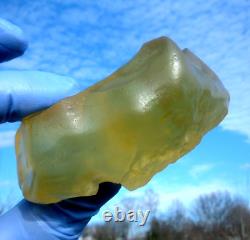 Libyan Desert Glass Meteorite Tektite impact specimen(777 crt) Dimples Gem AAAA