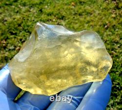 Libyan Desert Glass Meteorite Tektite impact specimen(777 crt) Dimples Gem AAAA