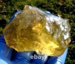 Libyan Desert Glass Meteorite Tektite impact specimen(780 ct)Dimples Gem AAAA+