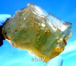 Libyan Desert Glass Meteorite Tektite impact specimen(780 ct)Dimples Gem AAAA+