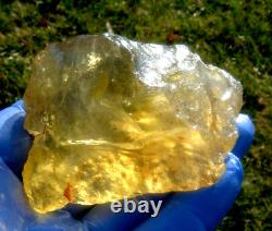 Libyan Desert Glass Meteorite Tektite impact specimen(780 ct)Dimples Gem AAAA+