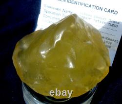 Libyan Desert Glass Meteorite Tektite impact specimen (800 crt) Dimples Top A+