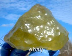 Libyan Desert Glass Meteorite Tektite impact specimen (800 crt) Dimples Top A+