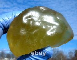 Libyan Desert Glass Meteorite Tektite impact specimen (800 crt) Dimples Top A+