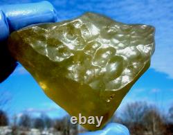 Libyan Desert Glass Meteorite Tektite impact specimen (800 crt) Dimples Top A+