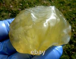 Libyan Desert Glass Meteorite Tektite impact specimen (800 crt) Dimples Top A+