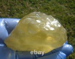 Libyan Desert Glass Meteorite Tektite impact specimen (800 crt) Dimples Top A+