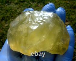 Libyan Desert Glass Meteorite Tektite impact specimen (800 crt) Dimples Top A+