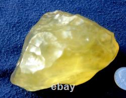 Libyan Desert Glass Meteorite Tektite impact specimen (800 crt) Dimples Top A+