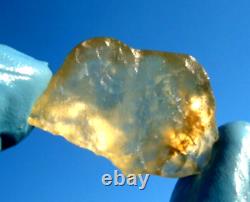 Libyan Desert Glass Meteorite Tektite impact specimen(800 crt)Medium Gem Lot#48